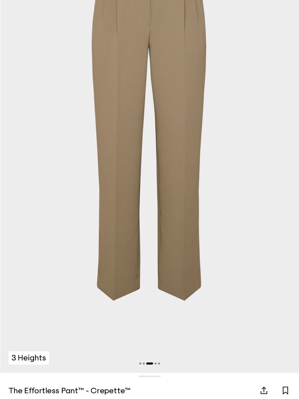 Aritzia Straight-Leg Crepe Trousers - Babaton